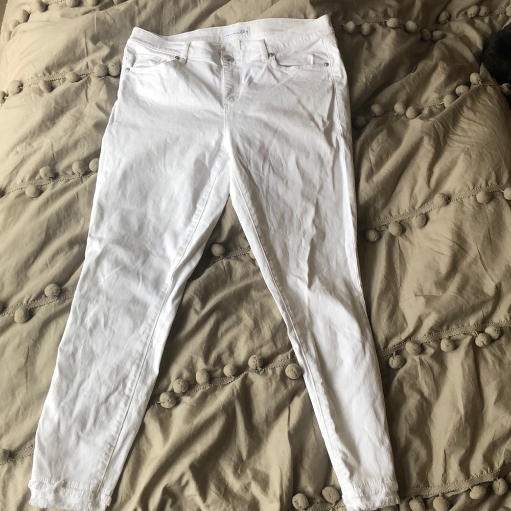 Loft white jeans